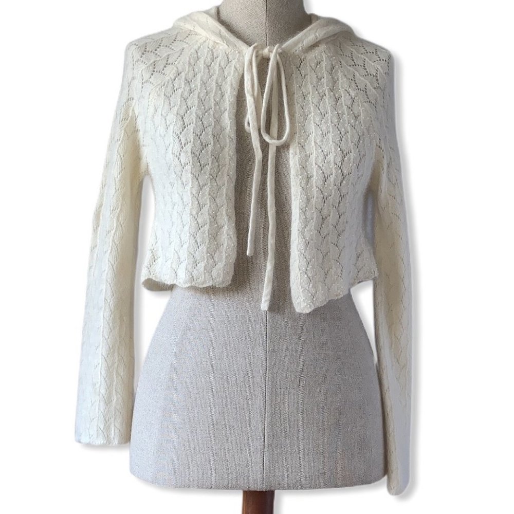 Free People Beaded Shrug Hoodie